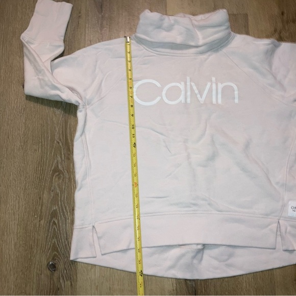 Calvin Klein Performance Womens Logo Pink Sweater Size Large | Casual Preppy - Picture 7 of 11